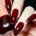 Cherry Red Nail Polish, 12ml Red Quick Dry Nail Lacquer for Nail Art Varnish, 0.41 fl oz