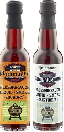 Painmaker`s Liquid Smoke Hickory und Hardwood 2 x 100ml