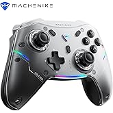 Machenike G5Pro Wireless Gaming Controller for Windows PC,Switch,IOS&Android,PC Controller Hall Effect Joystick?Triggers/Gyroscope,RGB Lights, Dark Gray