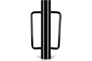 HANXER Fence Post Driver, 16.8 Inch Steel Hand Post Pounder with Handle, 18 LB Heavy Duty T Post Hole Diggers for Sign Posts/U-Channels/Fence Posts(Black)