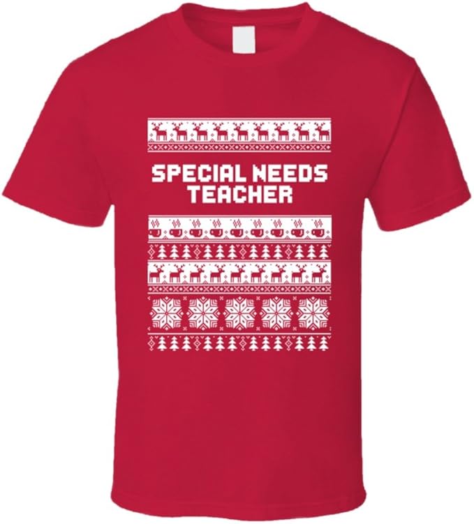 Special Needs Teacher Ugly Christmas Sweater Job Work Gift Funny T