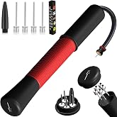 Ball Pump with Needle Storage, 5 Needles &amp; Extension Hose for Sports Balls | Basketball Soccer Pumps (Never Lose Pin), Volleyball Pump Rugby Ball Inflator - Great for All Balls