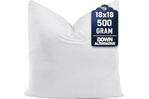 Utopia Bedding Decorative Throw Pillow Insert (18 x 18 Inches, White) – Set of 1, Ideal for Sofa, Couch, and Bed
