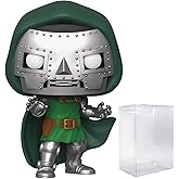 POP Fantastic Four - Doctor Doom Funko Vinyl Figure (Bundled with Compatible Box Protector Case), Multicolor, 3.75 inches