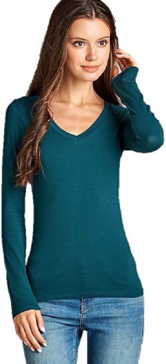 long sleeve teal top