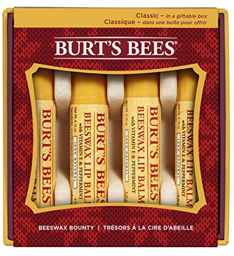 UPC 792850895515, Burt&#39;s Bees Beeswax Bounty Holiday Gift Set, 4 Lip Balms in Gift Box, Classic