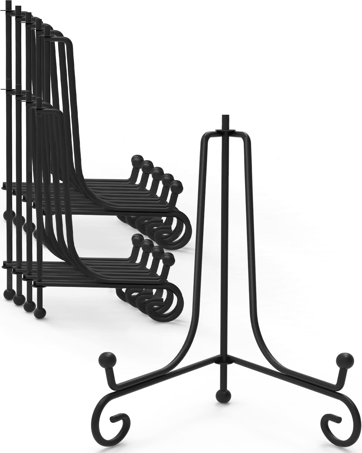 Iron Display Stand 10 Packs, 8 Inches Plate Stand
