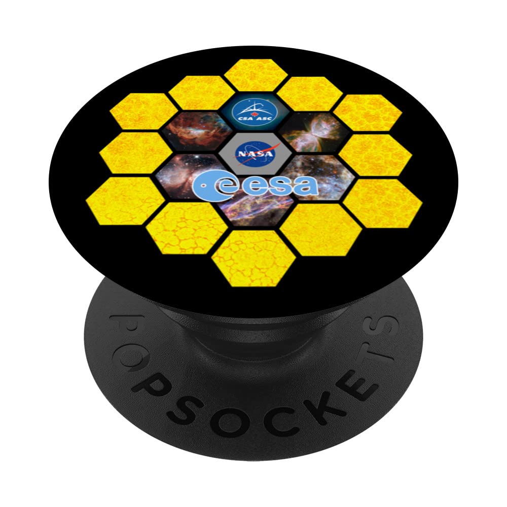James Webb Space Telescope Official Logos JWST PopSockets Swappable PopGrip