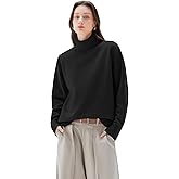 SUUKSESS Women Cashmere Blend Oversized Turtleneck Pullover Sweater Long Sleeve Knit Jumper Tops