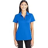 Devon & Jones CrownLux Performance™ Ladies' Plaited Polo 3XL FRENCH BLUE
