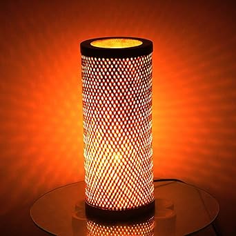 Buy Kraftinn Decorative Bamboo Table Lamp Brown Online At Low