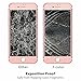 F-color Rose Gold Apple iPhone 7 Screen Protector Tempered Glass with Rose Gold Alloy Metal Frame, Full iPhone 8 7 Screen Cover HD Clear 3D Round Edge, 4.7 Inch Rose Gold