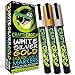 Crafty Croc Metallic Chalk Markers, Gold Silver White - 3 Pack, Medium Tip 6mm, Wet Erase for Accent Details