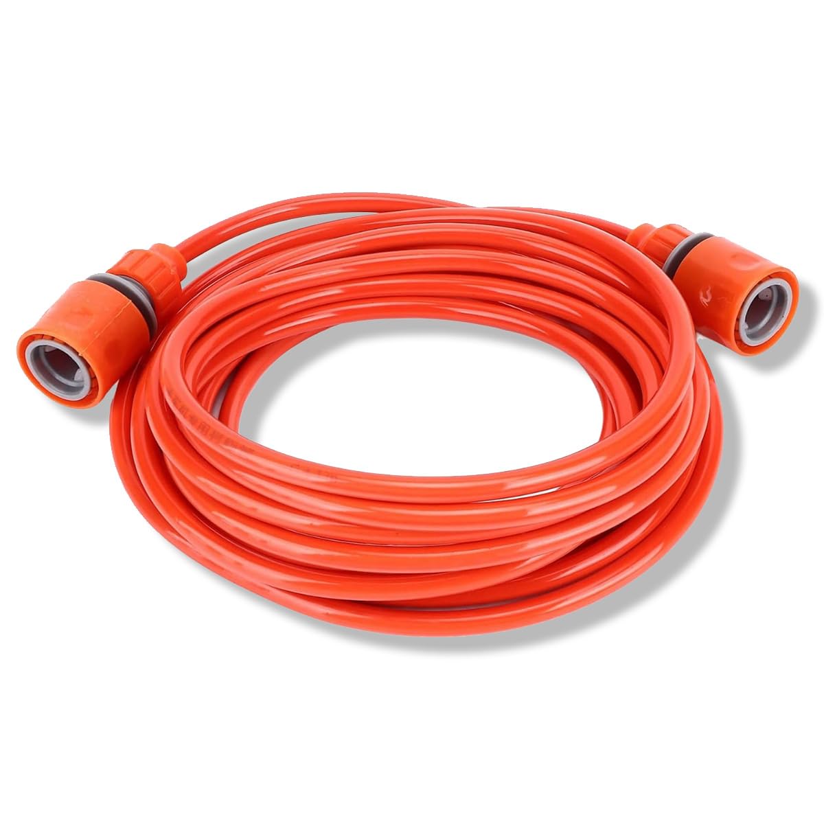 Septpenta Hoopoocolor 6M Orange Garden Hose, 0.3 Inch Flexible, Suitable for Garden Irrigation, Car Washing & More