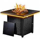 Ciays 28 Inch Propane Fire Pit CSA-Listed Outdoor Fire Pit Table