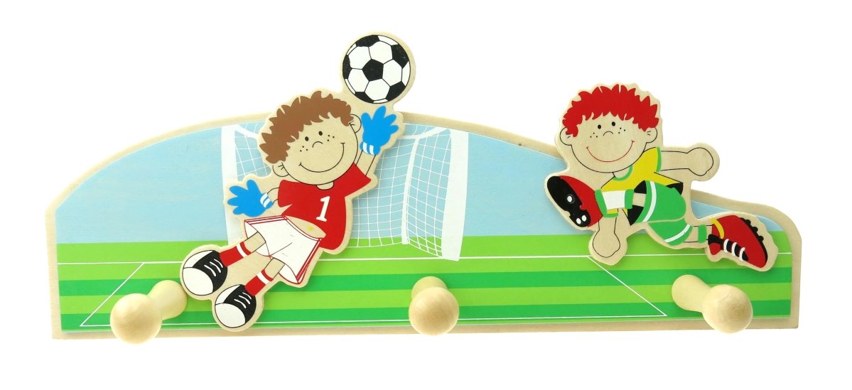 Inware 34080f Children's Wardrobe Wooden Football Design