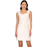 Adrianna Papell Womens Mikado Cocktail Dress