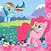 Cedar Crate Market Bundle: My Little Pony Party Pack for 16 Guests: Straws, Plates, Napkins, Cups, and Table Cover (Bundle for 16)