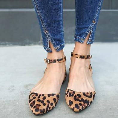 ankle strap flats amazon