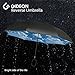 Gideon Original Windproof Vented Double Layer Reverse Umbrella, 39 Inch Diameter – Ergonomic Slip Proof C Handle – Self Standing – Withstands Winds Up To 55 MPH - High Quality Workmanship (Blue Sky)