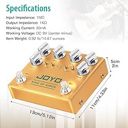 JOYO Dual Crunch Pure Analog Circuit Overdrive