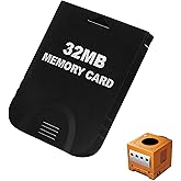 32MB(507 Blocks) High Speed Gamecube Memory Card, Game Memory Card Compatible for Nintendo Gamecube and Wii Console Accessory Kits (Black)