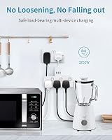 Mscien Multi Plug Extension 3 Way 3 USB Switched Socket 3250W view 5