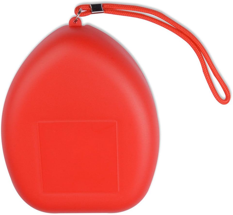 YooGer Pocket CPR Mask, CPR First Aid Resusictation Face Mask （Red）