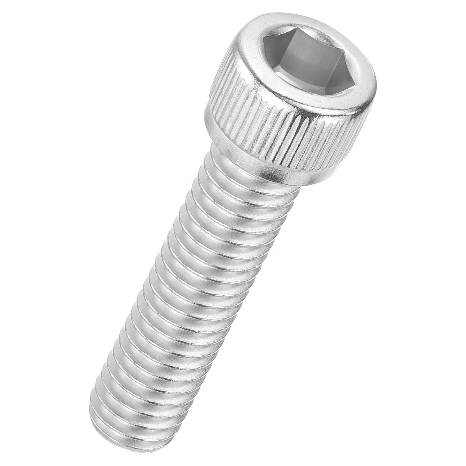 Kozelo 10pcs Socket Head Cap Screws - [3/8"-16 x 1-1/2"] UNC 304 Stainless Steel Allen Socket Drive for Electrical Motor 3D Printing Fan Engine Replacement Use, Silver