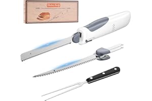 HK Cordless Electric Knife for Meat Slicing, 8V Electric Carving Knife for Fish, Bread, Turkey, Rechargeable Meat Cutter with