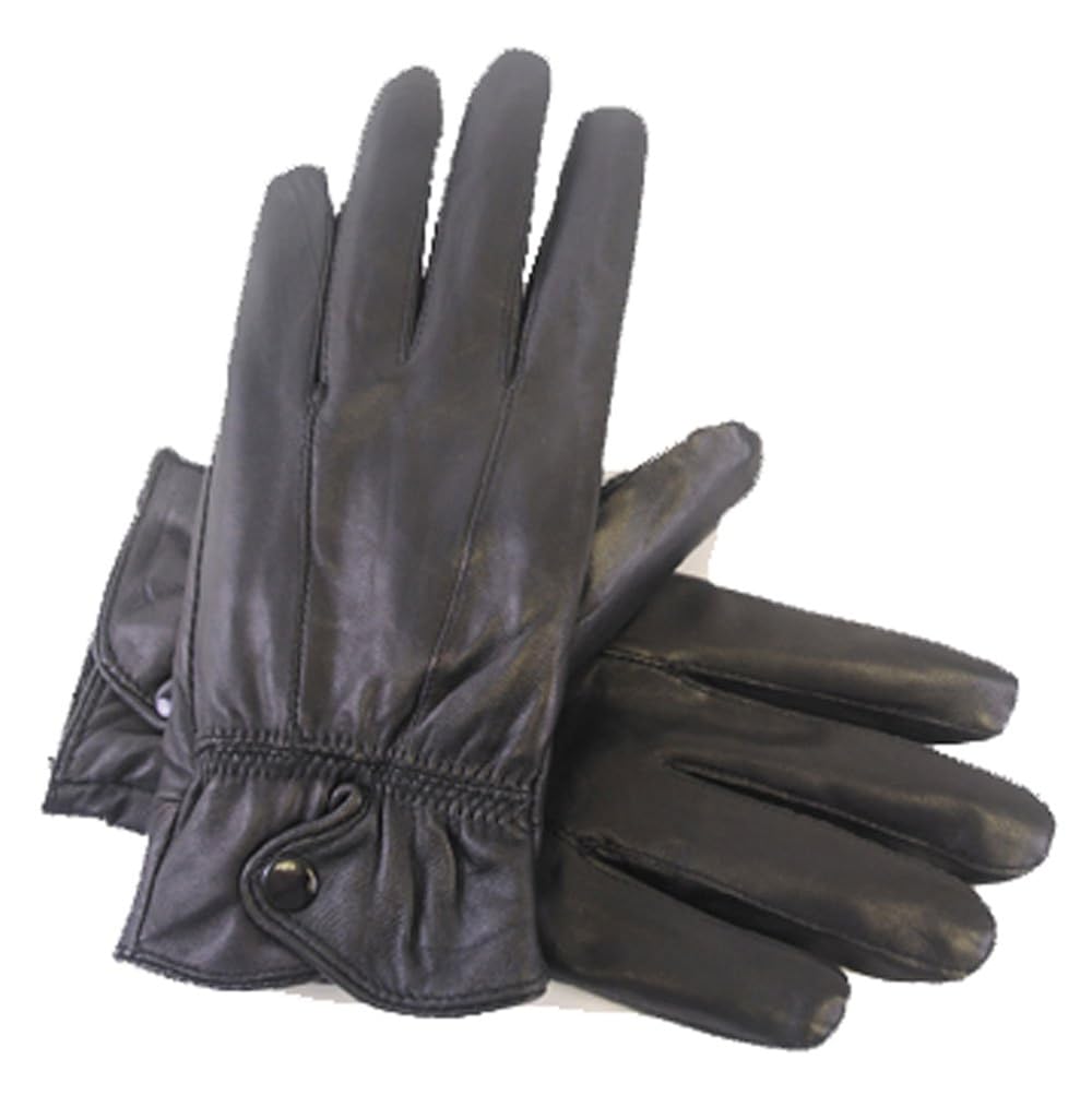 Ladies Leather Gloves Black or Brown Available, Black M/L Amazon.co.uk Clothing