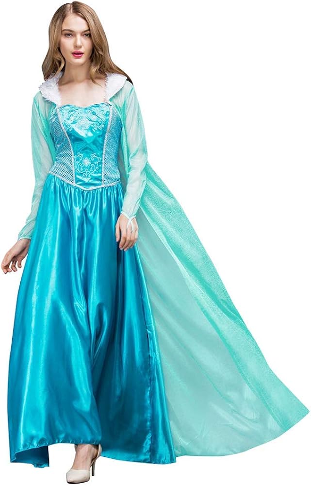 OwlFay Femme Princesse Cendrillon Elsa Bleu D 233 guisement Carnaval Robe 