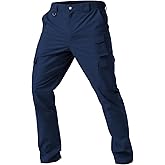 Winvote Men's Cargo Work Pants Water Resistant Tactical Pants 29"/31"/33" Lightweight Hiking Ripstop Pants Outdoor Apparel