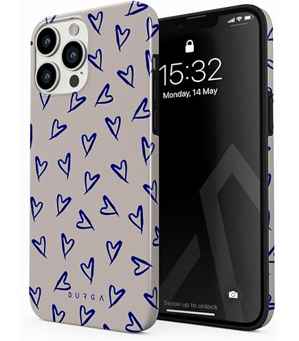 BURGA Capa de telefone iPhone 14 Pro Max - Rígida, híbrida de 2