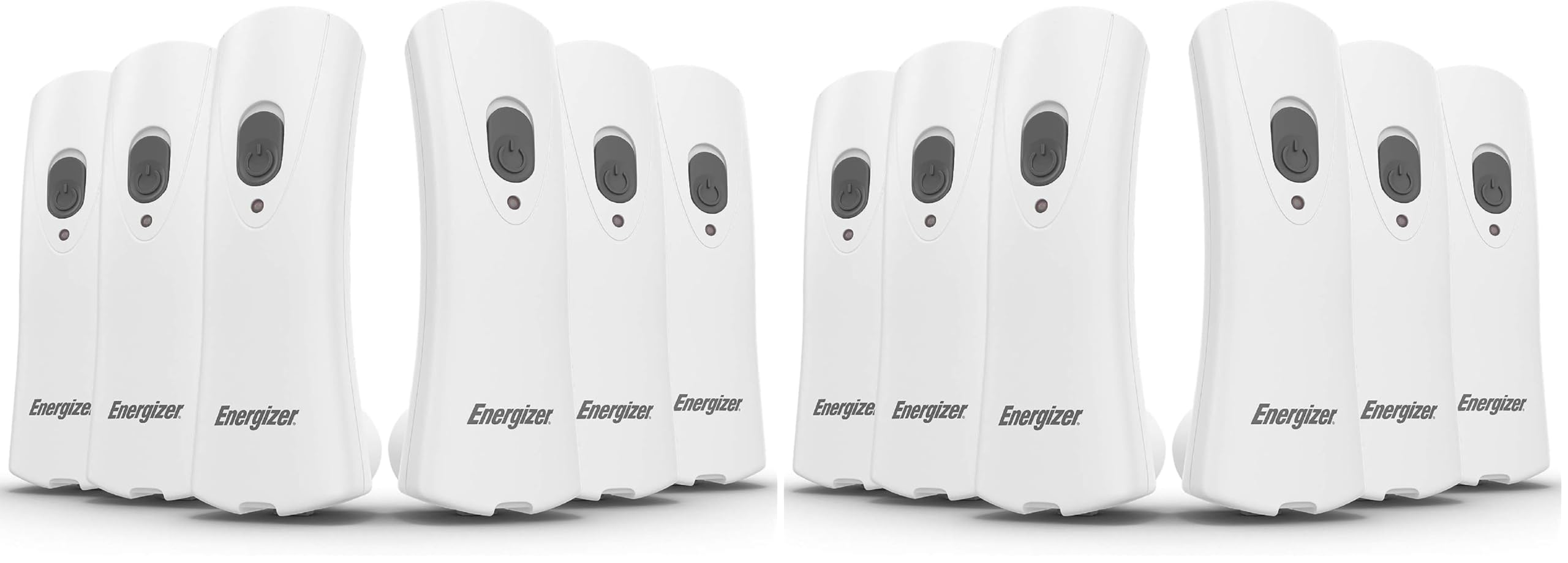 Energizer Auto-On LED Flashlights Rechargeable for Home Power Failure, Plug in LED Flashlight for Power Outage, Night Light, Hurricane Preparedness (Pack of 12) Image