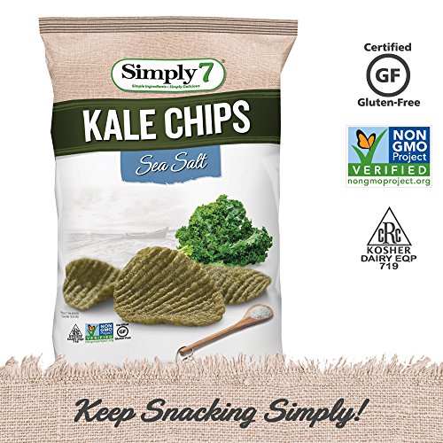 Simply7 Gluten Free Kale Chips, Sea Salt, 3.5 Ounce (Pack of 12) - Thumbnail 4