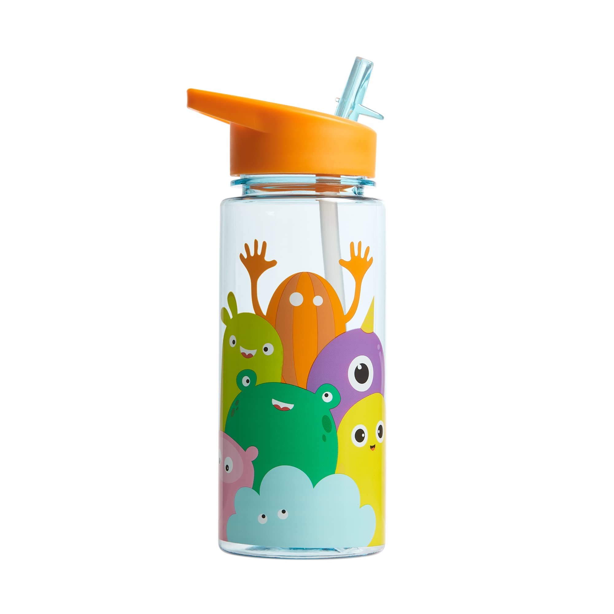 Tinc Happy Family 550ml Leak-Proof Kids Water Bottle With Straw | For School & Holidays | BPA Free, Multi (PWBTRIBA)