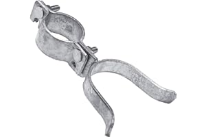 JAKE SALES 1-5/8" x 2-3/8" Chain Link Fence Gate Fork Latch - Fence Gate Latch - Galvanized Fence Gate Latch with Hole for Padlock