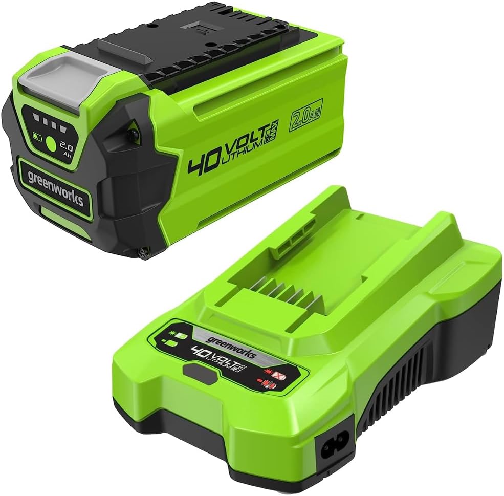 Greenworks 40V Battery 2Ah & Universal Charger Kit GSK40B2
