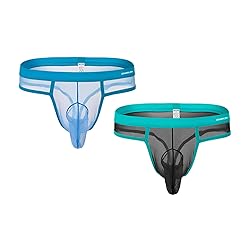 ZAIGGUT Mens Thongs Sexy Underwear See Through G