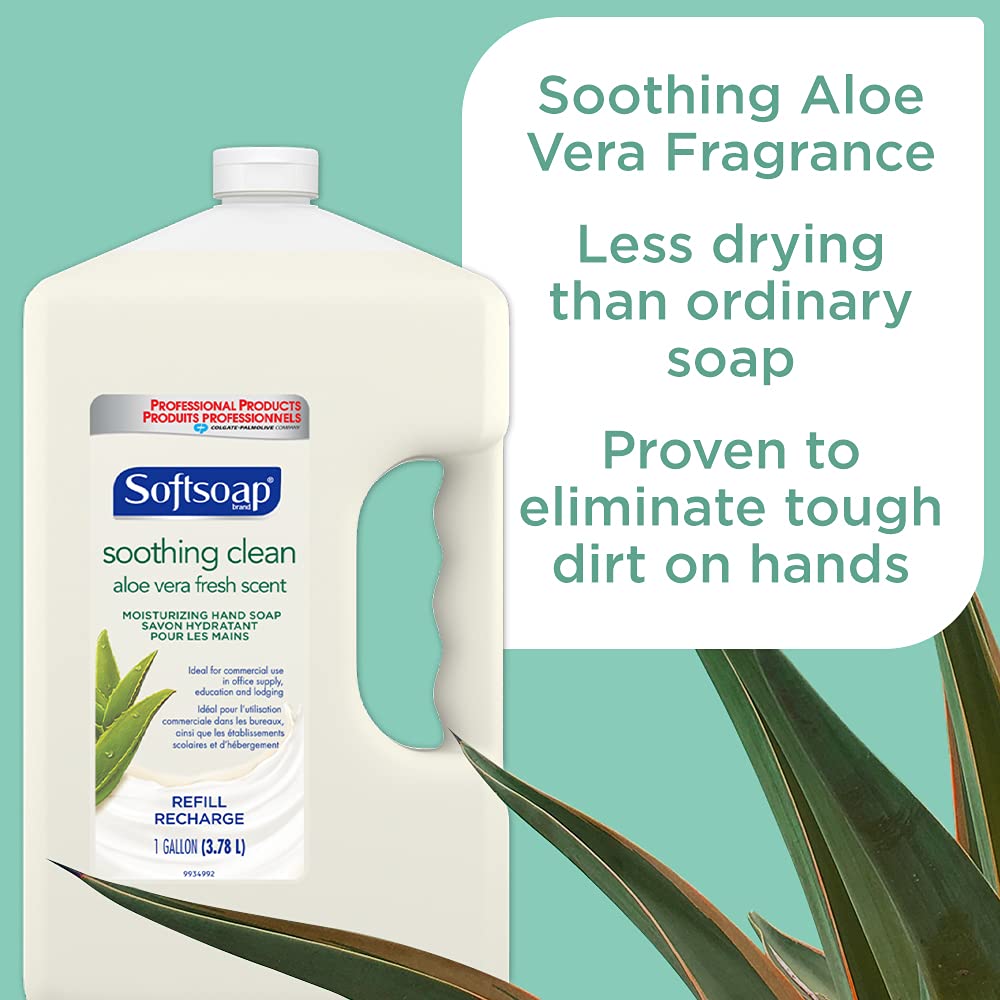 Softsoap - 201900 SOFTSOAP Liquid Hand Soap Refill, Soothing Aloe Vera, 1 Gallon (case of 4): Industrial & Scientific