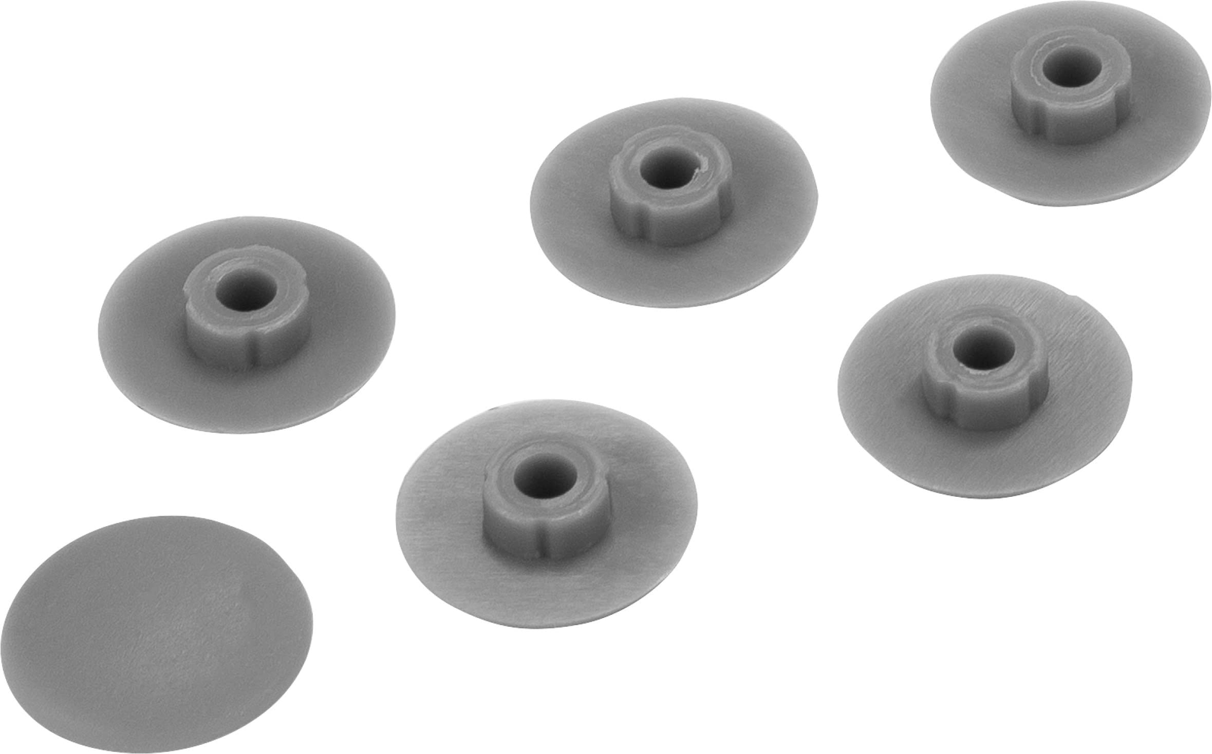 Cornat Puffersatz Suitable for Various Toilet Seats with Decor-Grey-Plastic/Shock Absorber/Buffer Set/Replacement Parts/Accessories / TEC365037, Gray