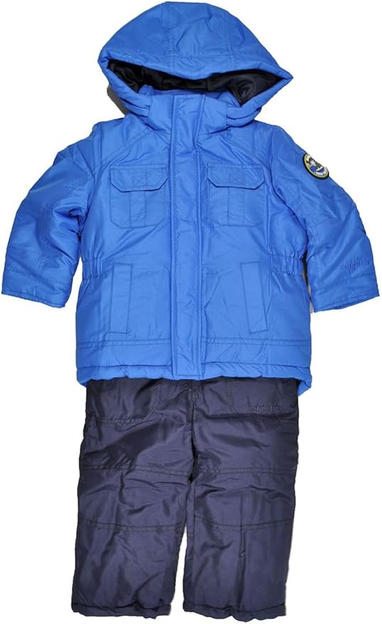 Carter's Toddler Boys Blue 2Pc Hooded Snowsuit (3T) Clothing