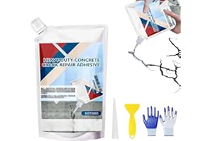 Concrete Crack Repair | Self-Leveling Concrete Slab Repair Sealant | Quick-Drying Self-Leveling Caulking Glue Heavy Duty Slab