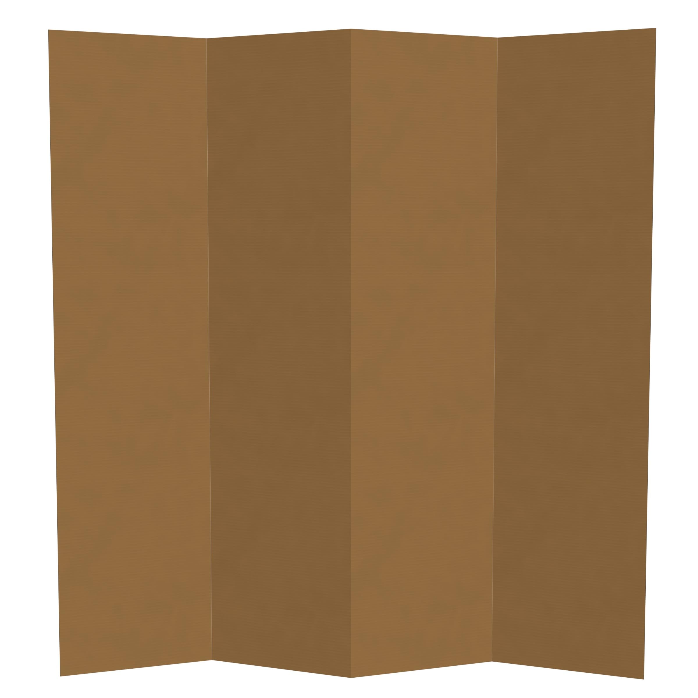 Photo 1 of ***OPENED FOR INSPECTION**6 ft. Tall Brown Temporary Cardboard Folding Screen - 4 Panel