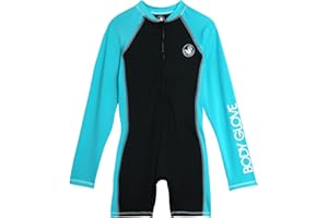 Body Glove Kids Swimsuits - UPF 50+ Sun Protection Long Sleeve One Piece Rashguard Bathing Suit for Girls and Boys (2T-12)
