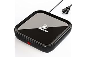 Kepwam Coffee Mug Warmer Smart Cup Warmer - Excellent Heating & Highest Temp Setting & Light Indicator, Coffee Warmer for Desk Auto Shut Off, Candle Warmer Plate for Beverage, Gifts for Women Men Mom