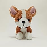 HOKESS Corgi Stuffed Animals-Realistic Plush Toy Dog Lifelike Cuddly-Super Cute and Soft Gifts for Kids Boys Girls-11 Inches
