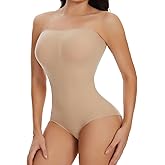 JOYSHAPER Strapless Shapewear Bodysuits for Women Tummy Control Bodysuit Thong Full Body Shaper