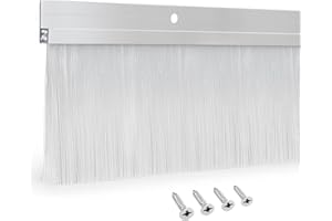 3 Set Door Brush Sweep – 2.80" x 39.3" CEPIA Garage Door Seal –White Roll Up & Exterior Door Sweep for Bottom Gap Protection (118 in / 3000 mm)